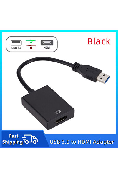Choice1 Black TABLLYUGE HD 1080P USB 3.0 To HDMI-Compatible Converter Audio V...