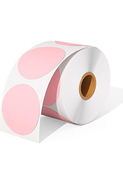 Choice28 ملصق حراري ذاتي اللصق مقاس 50x50 مم اللون وردي 40-50 مم للطابعة الحر...