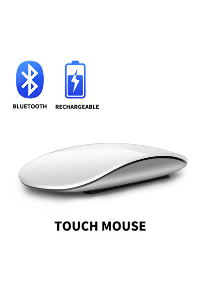 Choice3 Charging white Bluetooth Wireless Mouse Arc Touch Magic Mice Ergonomi...