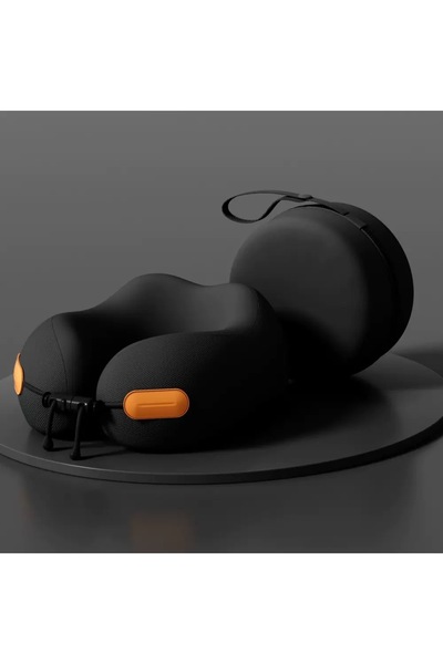 Choice1 وسادة سوداء مقاس 25×25×12 سم، مصنوعة من إسفنج الذاكرة، وسادة للرقبة، ...