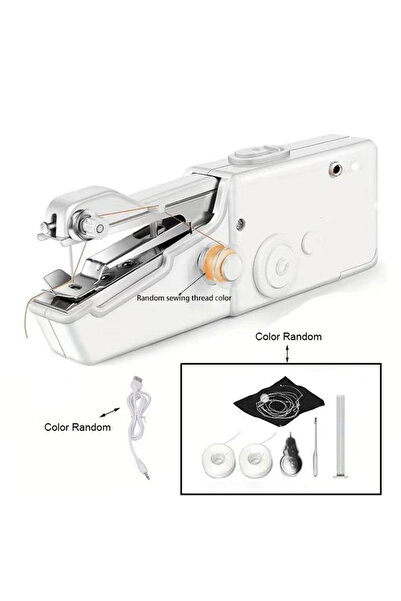 Choice1 طقم ماكينة خياطة كهربائية يدوية صغيرة تعمل بمنفذ USB، ماكينة خياطة أو...