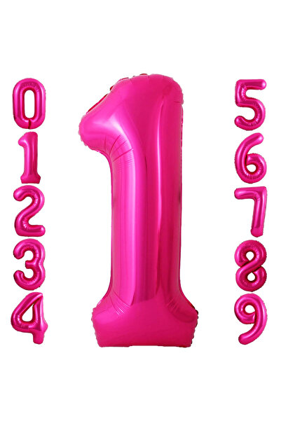 Choice3 4 40inch Pieces of red 40 inch Hot Rose Pink Number Ballo, Big Huge N...