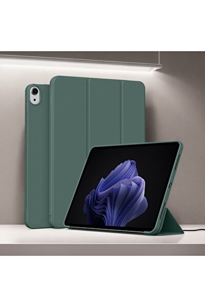 Choice حامل ثلاثي الطي باللون الأخضر الداكن لجهاز iPad (A16) الجيل الحادي عشر...