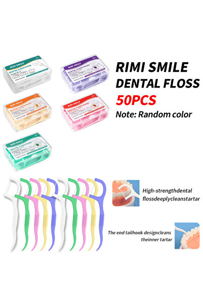 Choice4 علبة واحدة تحتوي على 50 قطعة من خيط تنظيف الأسنان الناعم 50/150/300/6...