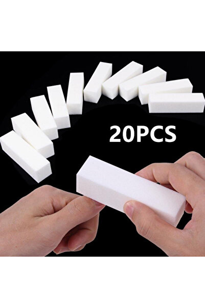 Choice5 20 قطعة بيضاء، 10/20/50 قطعة، مبرد أظافر احترافي، ملمع أظافر، أسود، م...