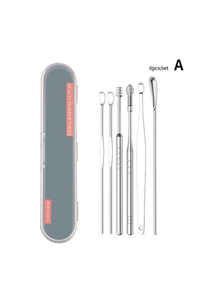 Choice3 A 6/7/8Pcs Set Ear Wax kers Cleaning Stainless Steel Eark Wax Remover...