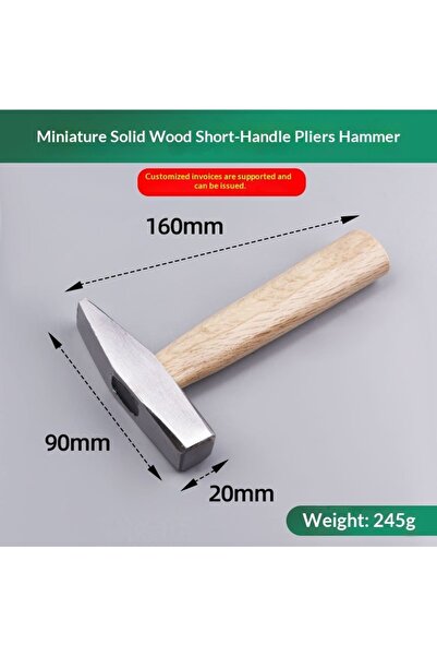 choice2 Working hammer Mini Hammer High Carbon Steel Hammer Solid Wood Short ...