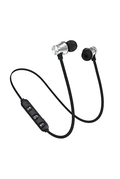 Choice1 سماعة أذن رياضية لاسلكية مغناطيسية XT11 فضية اللون، مزودة بميكروفون، ...