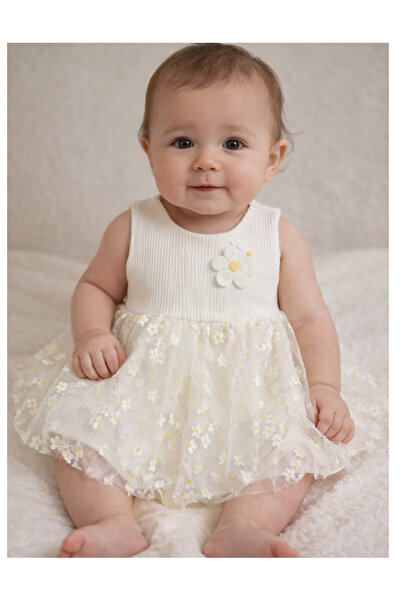 lupi فستان توتو للفتيات الصغيرات مع أزرار كبس