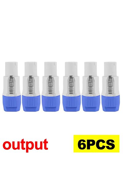 Choice1 6Pcs Gray For NAC3FCA NAC3FCB NAC3MA 3Pin Powercon Connector 20A 250V...