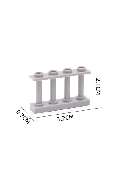 Choice40 15332 قطع مارومين رمادية فاتحة 30 قطعة من قطع MOC لإكسسوارات السياج ...