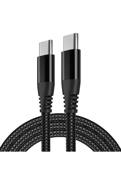Choice4 كابل شحن سريع USB من النوع C أسود اللون بطول 2 متر وقوة 60 واط، متواف...