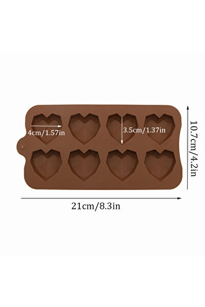 choice2 قالب سيليكون على شكل قلب من 8HEART، قالب شوكولاتة، قالب بسكويت وحلوى،...