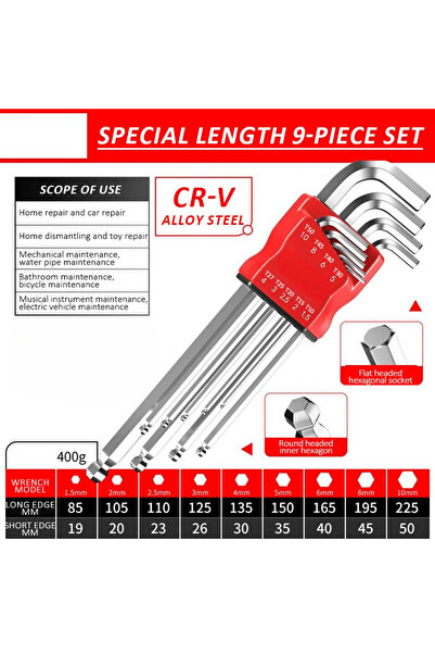 choice2 مجموعة مفاتيح ألين JP-1088، مجموعة مفاتيح ألين سداسية ومفكات براغي مع...
