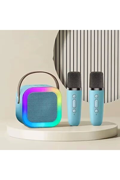 Choice3 Blue with 2Mic Karaoke Wireless Portable Bluetooth Speaker With Micro...