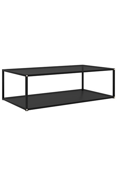 Concept Masă de cafea, neagră, 120x60x35 cm, sticlă securizată
