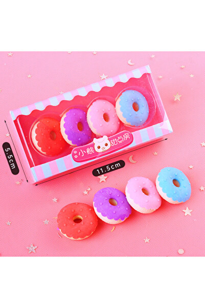 Choice3 1 4 Pieces Per Set Cute Donut Dessert Eraser Simulation Dessert Shape...