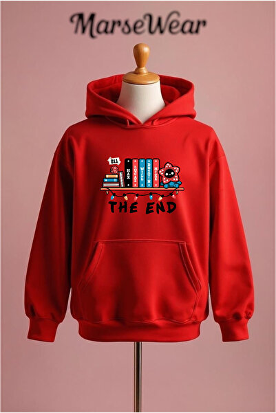 Vordevia Stranger Things Printed Cotton 3 Thread O Oversized K Hooded Sweatshirt