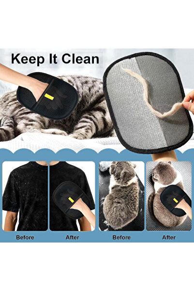 Choice 1pc Cat Hair Brush Pet Removal Gloves Double-Sided Pet Grooming Gloves...