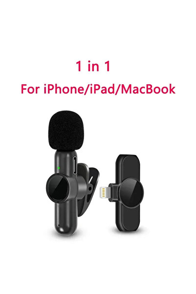 Choice 1in1 iOS K9 Wireless Lavalier Microphone Noise Cancelling Audio Video ...