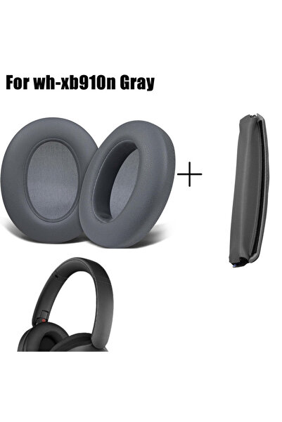 Choice1 طقم XB910N الرمادي WHXB910N طوق رأس ووسادات أذن بديلة لسماعات الرأس W...
