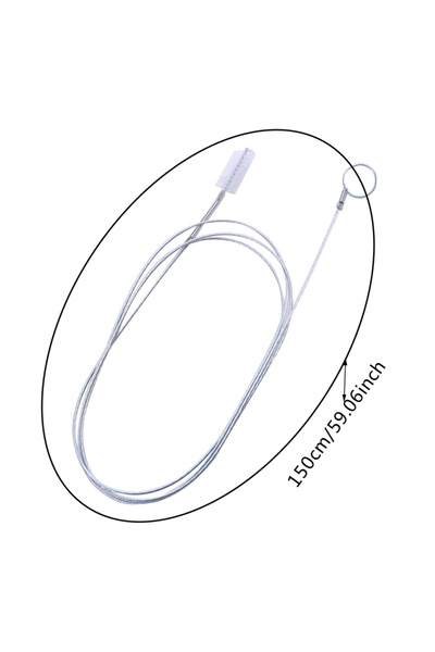 Choice1 مجموعة تنظيف مصارف الثلاجة بطول 1.5 متر، فرشاة تنظيف طويلة ومرنة، أدا...