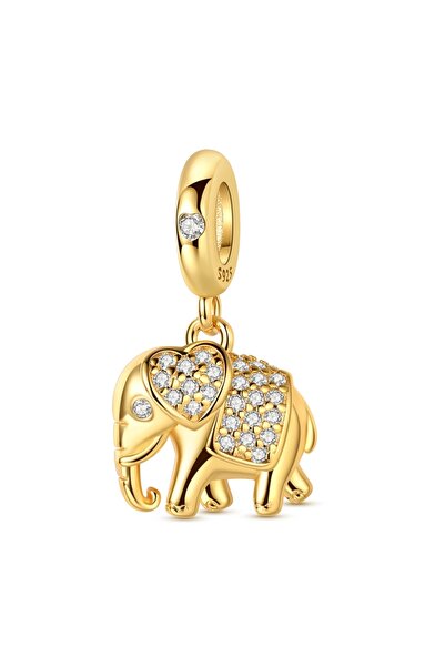 Choice46 KJC1914 Original 925 Sterling Silver Gold Series DIY Charms Beads In...