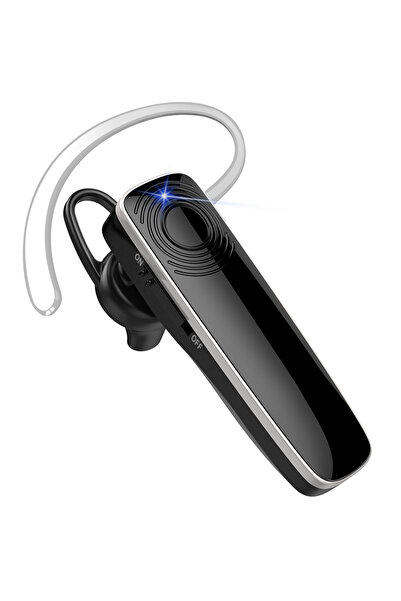 Choice سماعة رأس لاسلكية سوداء من نيو بي، سماعات أذن بلوتوث مفرد مع خطاف أذن ...