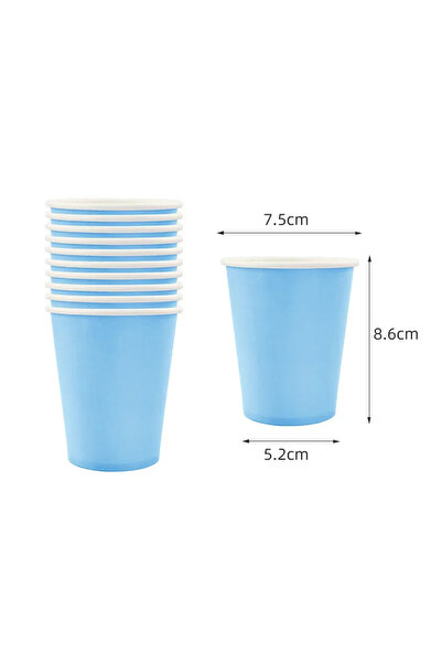 Choice5 cup-24pcs Solid Light Blue Theme Birthday Super Girls Decorati Party ...