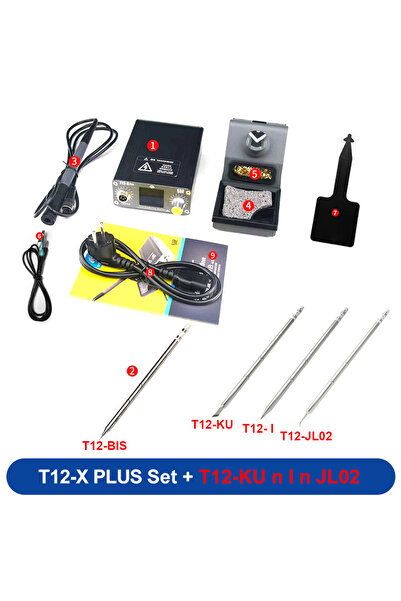 Choice4 قابس أوروبي، أضف T12-KU-I-JL02، محطة لحام OSS T12 أصلية بقدرة 75 واط،...