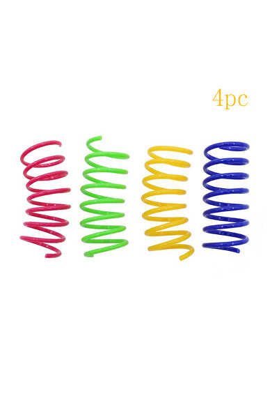 Choice1 Random color 4 Pet Cat Toys Wide Durable Heavy Gauge Cat Spring Toy C...