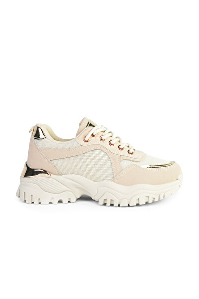 Buzzmania Gracie beige women's sports shoes