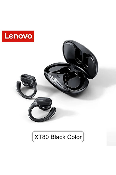 Choice سماعات أذن لينوفو XT80 سوداء اللون من ثينك بلس، لاسلكية بتقنية بلوتوث،...