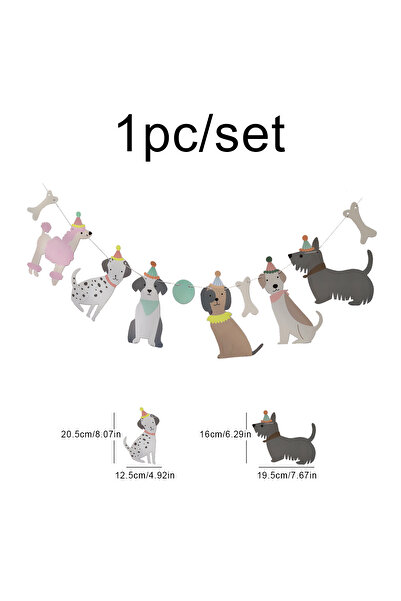 Choice1 علم أصفر فلورسنت على شكل عظمة كلب لتزيين حفلات أعياد الميلاد، قطعة واحدة