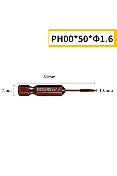 Choice6 PH00x50x1.6 قطعة واحدة، رؤوس مفك براغي متقاطعة 50 مم، ساق سداسية 1/4 ...