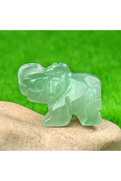 Choice3 Green Aventurine 1in Mini Elephant Natural Tiger Eye Amethyst Opal Ch...