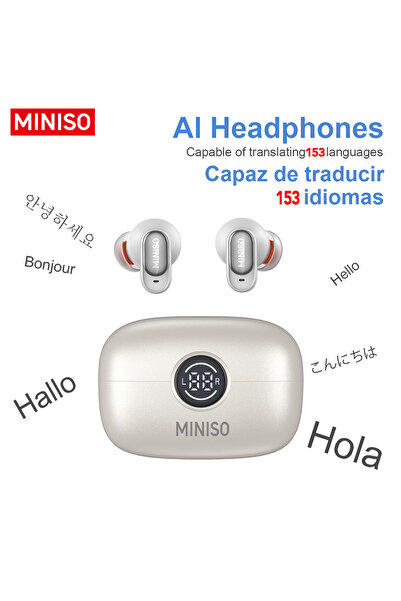 Choice1 سماعات أذن لاسلكية مينيسو MS105 بتقنية بلوتوث، لون أبيض، مزودة بتقنية...