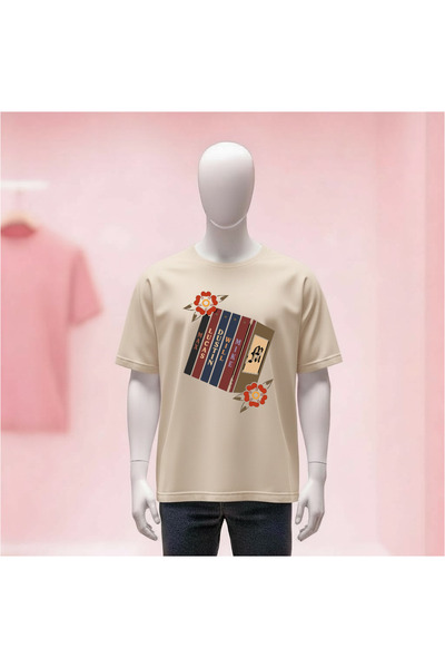 Vordevia Stranger Things Printed Crew Neck Wide Fit Unisex Tshirt
