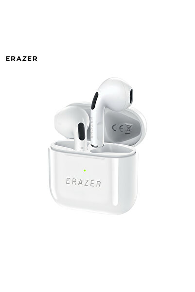 Choice1 سماعات رأس لاسلكية بلوتوث بيضاء من لينوفو، نصف داخل الأذن، مزودة بتقن...