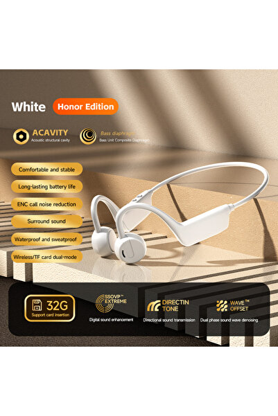 Choice3 سماعات رأس رياضية لاسلكية مفتوحة الأذن من نوع WHITE X1 Pro، بتصميم خط...