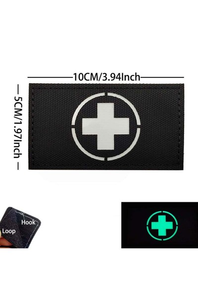 Choice5 Hk112-03 Medical Emergency Cross Morale Emblem Outdoor Rescue Reflect...