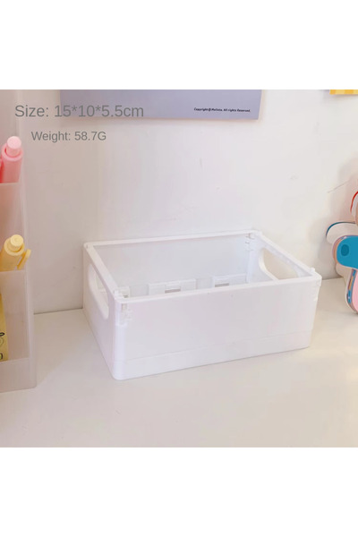 Choice صندوق تخزين صغير أبيض اللون، مناسب لسطح المكتب في غرف النوم، لتخزين ال...