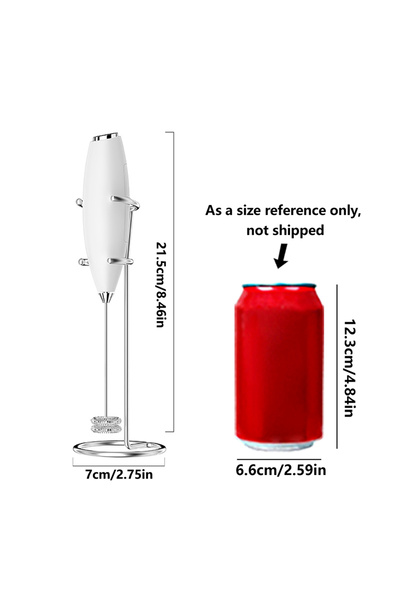 Choice White and holder Kitchen Powerful Milk Frother Wand Handheld Battery O...