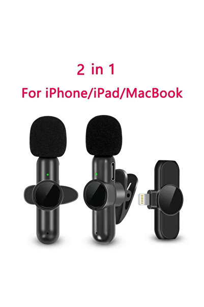 choice2 ميكروفون لاسلكي ستيريو 2 في 1 من نوع K9 لأجهزة iOS، ميكروفون لاسلكي ل...