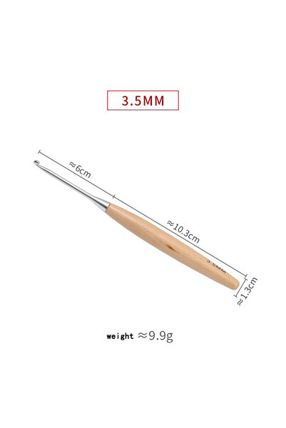 Choice1 3.5mm 3-12mm Wooden Handle Crhet Hook For Needlework Handmade DIY Crh...
