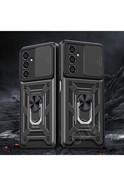 Choice50 جراب حماية أسود مقاوم للصدمات لهاتف سامسونج A54 (5G) متوافق مع هواتف...