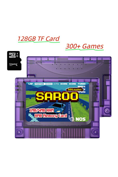 Choice5 Tra Purple 128GB SAROO Optical Drive Emulator HDLoader FlashCart 1MB/...