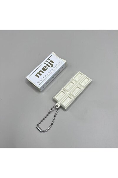 Choice1 سلسلة مفاتيح لعبة بيضاء على الطراز الياباني، تحاكي شوكولاتة ميجي، سهل...