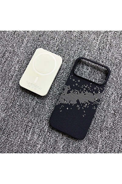 Choice غلاف هاتف بدون إطار بنمط ألياف الكربون YR-K لهاتف iPhone 17 Pro، متواف...