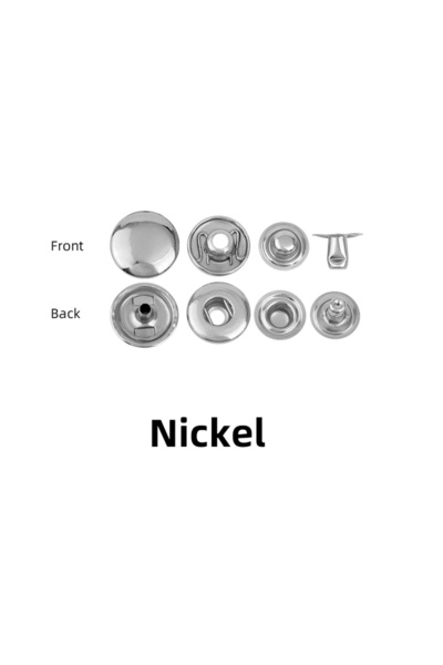 Choice12 مجموعة أزرار كبس معدنية من النحاس الصلب WUTA، 10 مم (665) - 20 قطعة،...